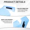 PATIKIL 6.5" x 4.5" Hard Drive Disk Case, 1Set Plastic Hard Disk Storage Box Portable Anti-Static Case for 3.5" External SSD HDD, White/Green/Blue view 4