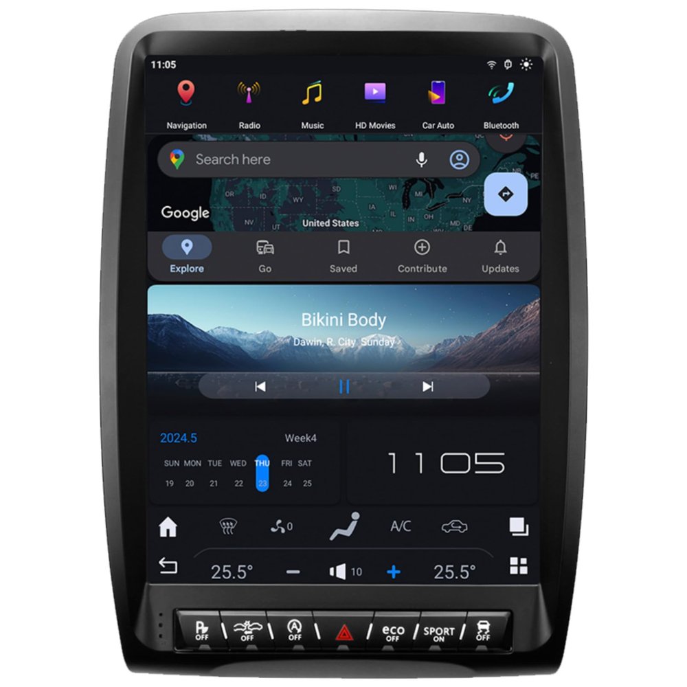 14 Inch Qualcomm Android Radio Car Stereo for Dodge Durango 2014-2020 8+128GB, 2K Touch Screen Carplay Head Unit