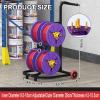 4/6/8 Axle Cable Caddy,Wire Spool Rack with Wheels,Removable Electrical Wire Spool Holder Cart,for Retail Industrial Wire Pullers(4 reel) view 2