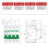 DUOCARA Dc Mcb 250v 500v 750v 1000v 1/2/3/4 Poles Photovoltaic Switch Solar Panel Protector Circuit Breaker for Dc 16a 32a 50a 100a 125a view 4