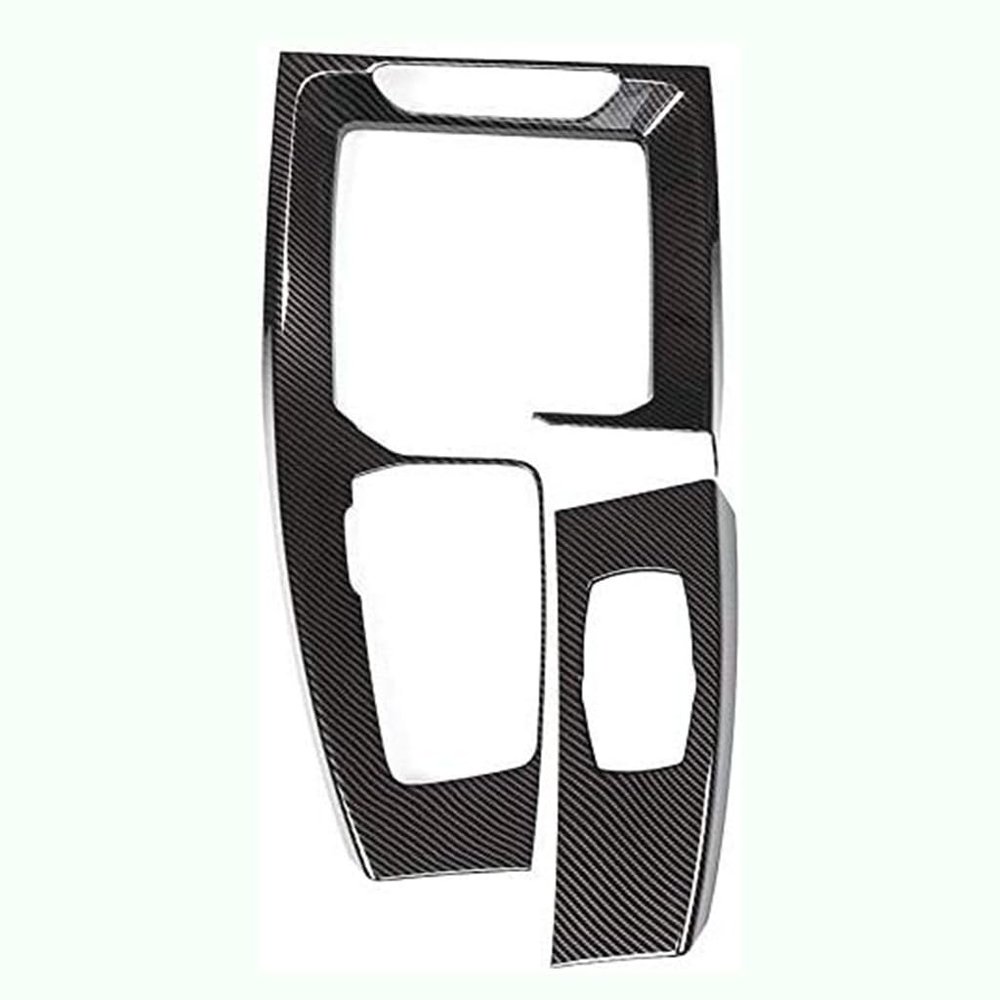 for BMW X3 X4 G01 G02 2018-2020 Car Center Console Gear Shift Decoration Panel Cover Trim ABS Plastic Stickers Accessories Carbon Fiber Black