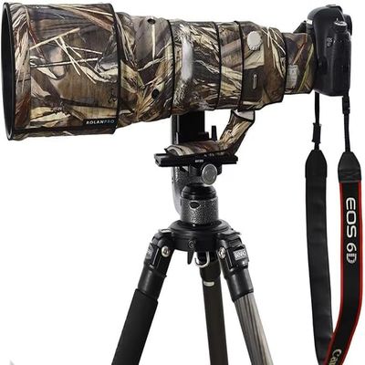 ROLANPRO Camouflage Lens Cover for Canon EF 500mm F4 L is USM 1st Generation Lens Protective Sleeve Case Raincoat-#39 Grass Camo Waterproof