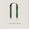 KOLOMOMO Handmade Epsom and Swift leather woven shoulder straps can be used for Bolide bags, 2424 bags (Noir vert Gold Buckle) view 2