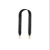 KOLOMOMO Handmade Epsom and Swift leather woven shoulder straps can be used for Bolide bags, 2424 bags (Noir Gold Buckle) view 1