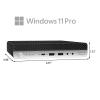HP Prodesk 600 G3 Mini Desktop PC, with Core i3-7100 Processor up to 3.9GHz, 8GB DDR4 RAM, 256 SSD, USB WiFi+BT, Keyboard and Mouse, Windows 11 Pro (Renewed) view 4