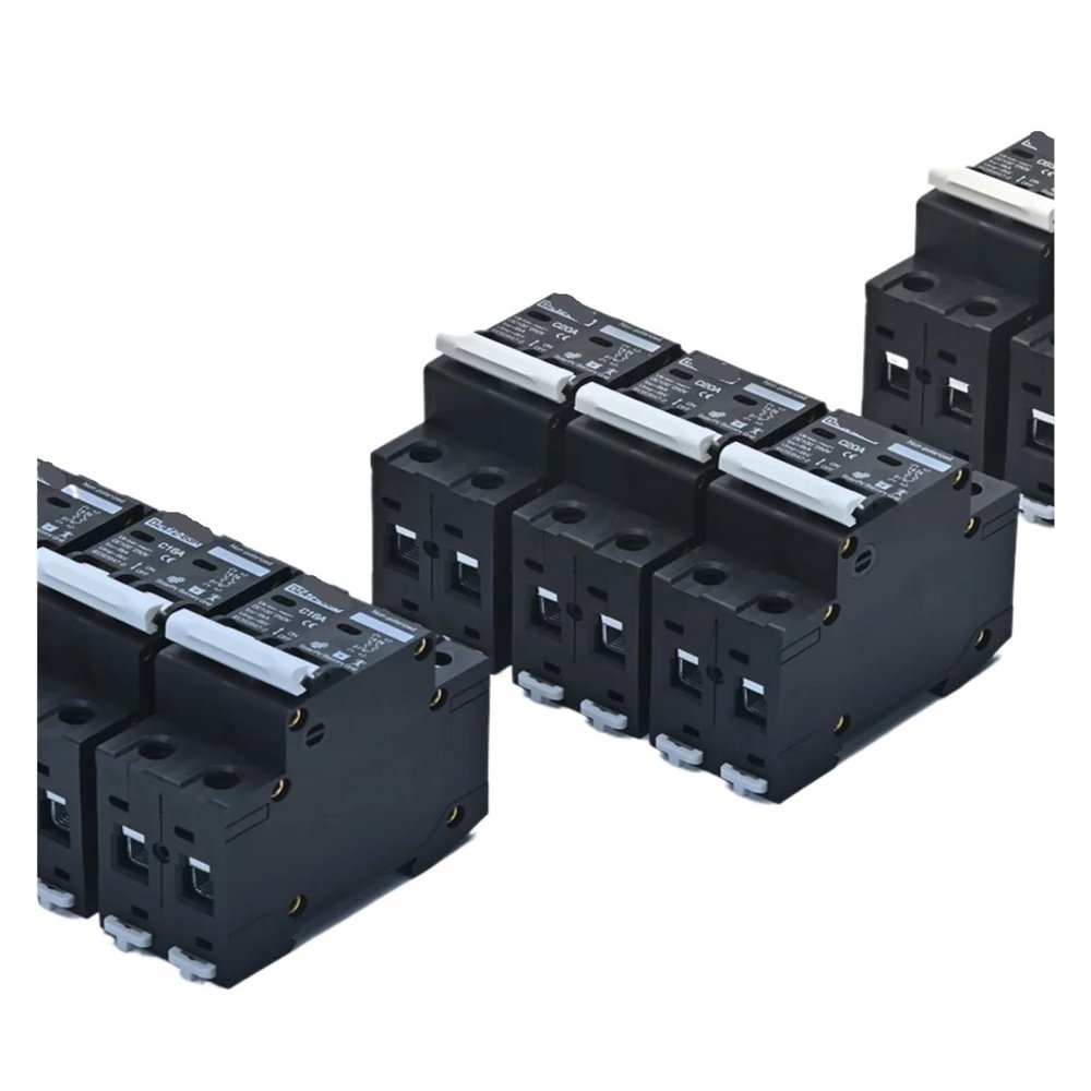 DUOCARA 2p Dc100v 150v 200v 250v 500v 1000v Voltage Dc Mcb Circuit Breaker 16a 20a 25a 32a 40a 50a 63a Solar Panel Protector