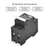 DUOCARA 2p Dc100v 150v 200v 250v 500v 1000v Voltage Dc Mcb Circuit Breaker 16a 20a 25a 32a 40a 50a 63a Solar Panel Protector view 4