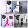 2Pack 118" /3m Heavy Duty Light Stands Spring Cushioned Tripod Stands Max Load Bearing: 10KG / 22LB Portable with Carry Bag for Photography Shooting Photo Video Studio view 2