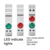 DUOCARA Din Rail Light Button Switch Ac Dc 12v 24v 110v 220v 230v 1a 2a 5a 6a Motor Start Stop Control Switch LED Indicate Light Module view 3