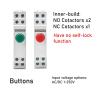 DUOCARA Din Rail Light Button Switch Ac Dc 12v 24v 110v 220v 230v 1a 2a 5a 6a Motor Start Stop Control Switch LED Indicate Light Module view 4