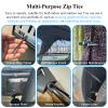 100PCS Upgraded Nylon Universal Cable Tie Buckle,Self-Locking Multifunctional Zipper Clips, Zip Ties Heavy Duty with UV Resistance for Car Bumper Fender Repair, Home, Garden, and Outdoor Organization view 4