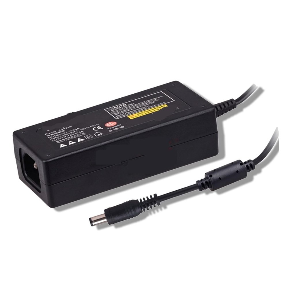 12V5A LCD Monitor Power Adapter 5.2A TV Power LED Light Strip Power Wiring(Us)