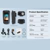 3 in 1 Bike Camera Bicycle Video Cameras Recorder Action Cameras 4K 60FPS 40MP EIS WiFi,Vlogging Cameras Bike Lights Sets Electric Horns for Mountain, E-Bike, Road Bike,Sports Cameras/32G Memory Card view 4