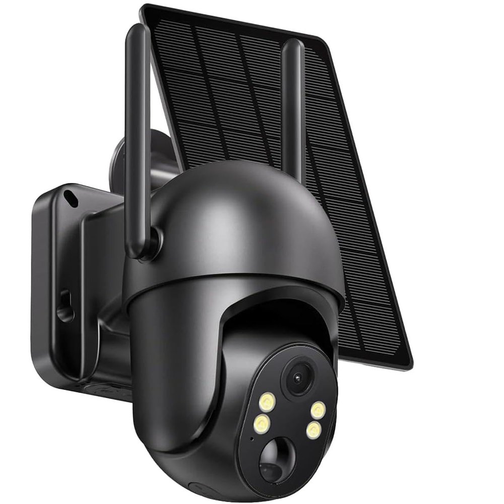 GMOX 4G LTE Cellular Security Camera, Solar Security Camera, 2K Color Night Vision, 360 Pan Tilt Auto-Tracking, Motion Detection, 2 Way Talk, with SIM Card, No WiFi Needed