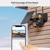 GMOX 4G LTE Cellular Security Camera, Solar Security Camera, 2K Color Night Vision, 360 Pan Tilt Auto-Tracking, Motion Detection, 2 Way Talk, with SIM Card, No WiFi Needed view 4