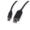 Treayes F&T>D*I USB to DIN 8P MD8 Adapter RS232 Serial Cable for ANGEKIS PTZ Camera VISCA RS-232C Port to PC Controller(1.8m,DB9-MD8(NO CHIP)) view 4