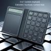 VBESTLIFE Bluetooth Number Pad, Foldable Wireless Numeric Keypad with Calculator and Touchpad, 23 Keys Portable Financial Numpad Keyboard view 2
