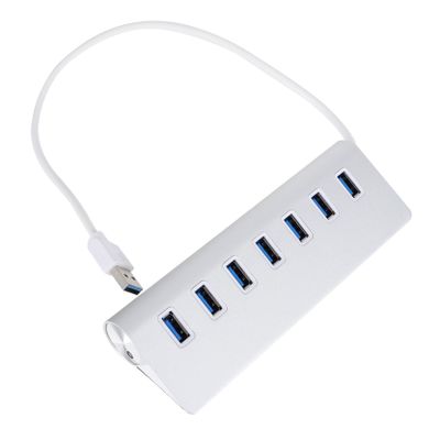 IWOWHERO USB Hub Adapter with Over-Voltage Protection Anti-Slip Pad and Fast Data Transfer for Computer Expansion and Extra USB Ports