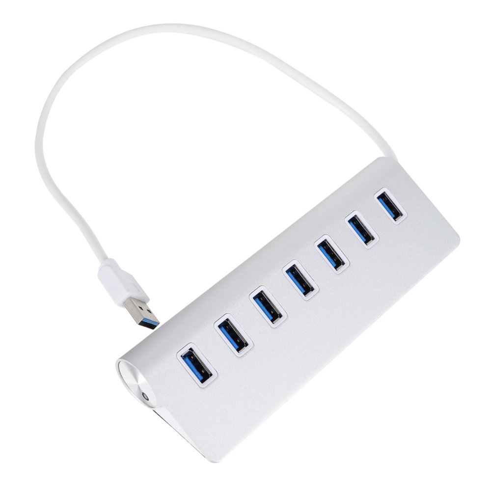 IWOWHERO USB Hub Adapter with Over-Voltage Protection Anti-Slip Pad and Fast Data Transfer for Computer Expansion and Extra USB Ports