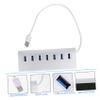IWOWHERO USB Hub Adapter with Over-Voltage Protection Anti-Slip Pad and Fast Data Transfer for Computer Expansion and Extra USB Ports view 3