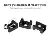 100 Pcs Zip Tie Mounts with Screw Hole, M5 Cable Tie Mount Base & Zip Tie Anchors, Nylon Zip Tie Holder for Wire Management view 3