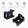 100 Pcs Zip Tie Mounts with Screw Hole, M5 Cable Tie Mount Base & Zip Tie Anchors, Nylon Zip Tie Holder for Wire Management view 4
