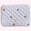 11/13/15 Inch Fluffy Laptop Bag Shockproof Quilted Tablet Sleeve Case Lattice Laptop Protective Bag Printing for Tablet Protection view 2
