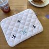 11/13/15 Inch Fluffy Laptop Bag Shockproof Quilted Tablet Sleeve Case Lattice Laptop Protective Bag Printing for Tablet Protection view 4