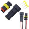 2-5sets 1/2/3/4/5/6 pins Way AMP Super Seal Water Proof Electrical Wire Connector Plug for car Water Proof Connector(1P with Wire Red,5Set) view 3