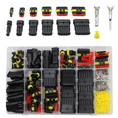 1004/708/622/352/254pcs 1-6Pins Plug Water Proof Connectors Quick Connector for Auto Car Marine Electrical Wire Connector(1004Pcs)