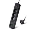 with Multi Socket SwitchPlug Strip with Overload Protection 3AC Plug Extension 2M Cord(D) view 1
