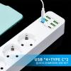 with Multi Socket SwitchPlug Strip with Overload Protection 3AC Plug Extension 2M Cord(D) view 3