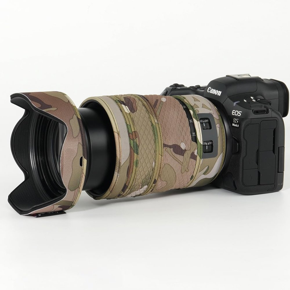 CHASING BIRDS Lens Camouflage Waterproof Coat for Nikon Z 24-70mm F2.8 S Rainproof Lens Protective Cover Version IV (Desert, with 1.4X and 2.0X TC)