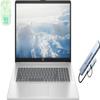HP 17.3" FHD Business & Student Laptop Computer, 64GB RAM 2.5TB Storage (2TB SSD+512GB Docking Station Set), 6-Cores AMD Ryzen 5 Processor, Windows 11, Numeric Keypad, PLUSERA Earphones, Silver view 1