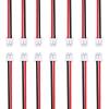 20 Sets 28 AWG JST MX 1.25mm 2 Pin Single Header Male Connector with Red Black Terminal Cable 150mm and Motherboard Plug for Flash, Indoor 3D Airplane, Toys view 1
