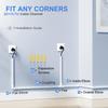 Cable Management 315in PVC Cord Hider TV Cable Hider WallPaintable Cord Concealer for Hide Cords Wall MountedWire Covers for Cords on Wall L15.75*W0.95* H0.55in,White view 2