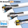 Cable Management 315in PVC Cord Hider TV Cable Hider WallPaintable Cord Concealer for Hide Cords Wall MountedWire Covers for Cords on Wall L15.75*W0.95* H0.55in,White view 3