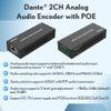 J-Tech Digital 2-Channel Dante Analog Audio Encoder with PoE, Balanced/Unbalanced Audio Input and 3-Level Gain Adjustment Audio Encoder [JTECH-DA2EP] view 2