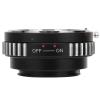 Aluminium Alloy Camera Adapter Ring for DA PK Mount Lens to E - Mount Camera Body  Durable CNC, Black, Supports Manual Aperture Adjustment, Enhanced Lens Compatibility view 1