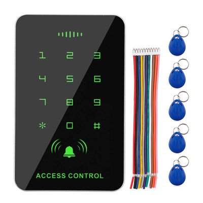 K3 Access Control Keypad, Digital Door Entry System with 5 Key, ID EM Card Reader for Home Security, 125kHz Frequency, 1000 User Capacity, Modern ABS