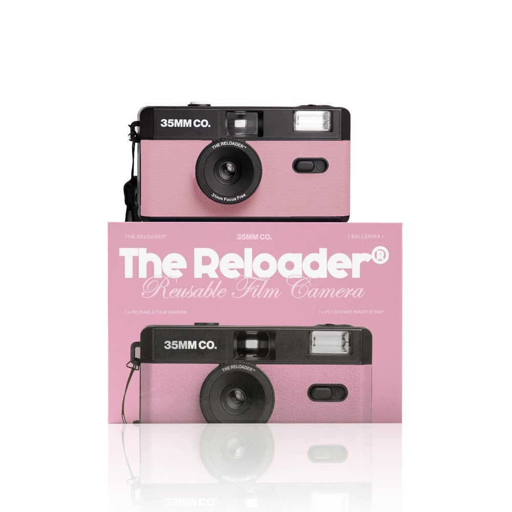The Reloader 35mm Reusable Film Camera with Flash, Compatible with All 35mm Film, Analog Point & Shoot with Manual Advance & Rewind, Perfect for Travel, Beginners & Everyday Nostalgia - Ballerina
