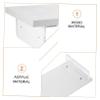 HAKIDZEL Acrylic Monitor Riser Desk Organizer Laptop Stand Computer Screen Height Raiser Stable Office Display Shelf White for Eye Comfort and Clutter Storage view 3
