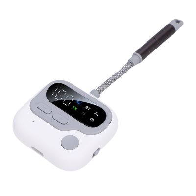 PUSOKEI 5.4 Transmitter & Receiver, 2 in 1 Wireless Audio Adapter with Double 3.5mm Ports and aptX HD Sound, for TV Laptop Phone Airplane Travel