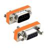 1Pcs DB9 9Pin mi ni Type Low Profile DB9 Plug Adapter Gender Changer Cross RS232(Female to Female) view 3