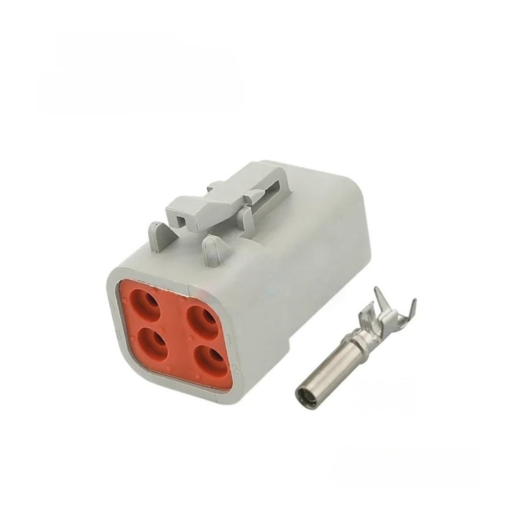 4 Pin DTP06-4S DTP04-4P Automotive Water Proof Connector Plugs for high-Current Heavy Truck Harness(DTP06-4S,with terminals)