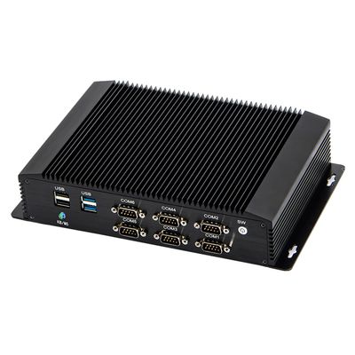 ANDAQI Industrial PC, Fanless Mini Computer, 4G, WOL, Watchdog Supported, I5 8250U 8259U 8260U 8350U 8265U, IM06, 2 x LAN, GPIO, 6 x COM, 8G RAM, 128G SSD