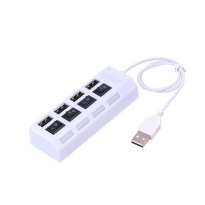 LIFKICH Portable USB Hub Data Expansion with LED Indicator High-Speed Mbps Transfer Plug and Play Compatible with Windows Xp to Compact Lightweight Splitter for Laptop PC Desktop