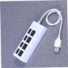 LIFKICH Portable USB Hub Data Expansion with LED Indicator High-Speed Mbps Transfer Plug and Play Compatible with Windows Xp to Compact Lightweight Splitter for Laptop PC Desktop view 4