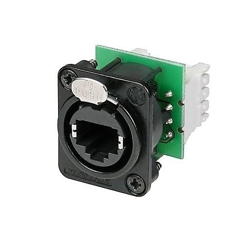 NE8FDV-Y110-B Panel Mount Receptacle with IDC 110 Punch Down Terminals