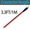 3.3FT 14AWG DC Power Cable 5.5mm x 2.5mm Male Connector Pre-Tinned Branch Wire DC Extension Cable 5525 Connector for LED Strip Lights CCTV Surveillance Cameras 3D Printers Solar Panels DIY Projects view 2